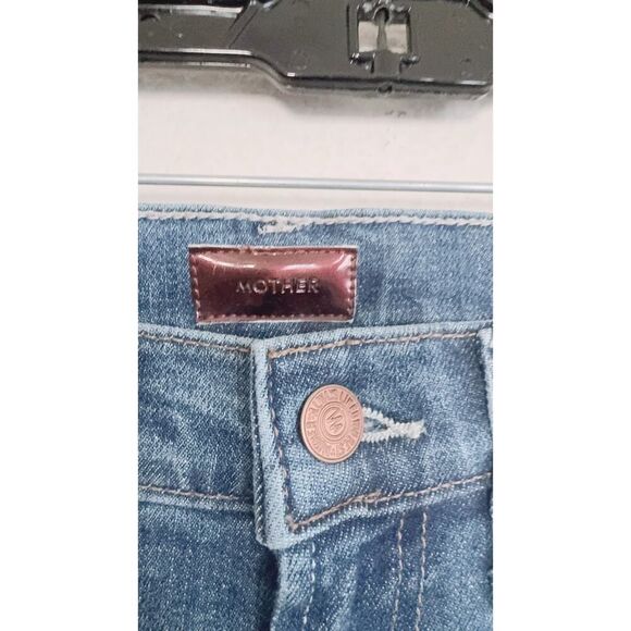 Mother High Waisted Rider Ankle Step Fray jeans Loafers And Lassos 24” - Picture 8 of 10